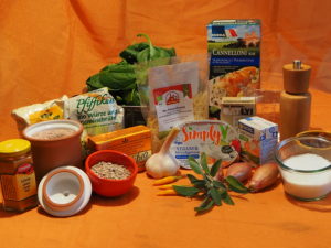 Zutaten: Vegisto's vegane Cannelloni mit Spinat